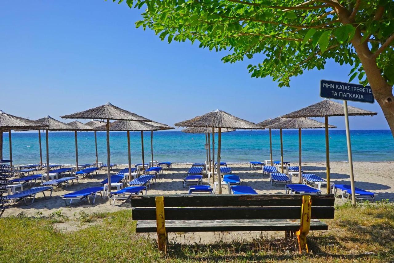 Villa Fofo - Beautiful Sea Front Villa With 650M2 Garden Nea Kallikrateia Extérieur photo